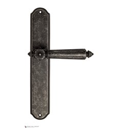 Дверная ручка Venezia "CASTELLO" на планке PL02 античное серебро