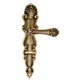 Дверная ручка Venezia "FENICE" WC-4 на планке PL92 французское золото + коричневый