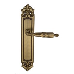 Дверная ручка Venezia "ANNETA" на планке PL96 матовая бронза