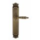 Дверная ручка Venezia "ANNETA" на планке PL97 матовая бронза