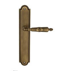 Дверная ручка Venezia "ANNETA" на планке PL98 матовая бронза