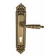 Дверная ручка Venezia "ANNETA" CYL на планке PL96 матовая бронза