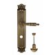 Дверная ручка Venezia "ANNETA" WC-2 на планке PL97 матовая бронза