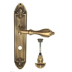 Дверная ручка Venezia "ANAFESTO" WC-4 на планке PL90 матовая бронза