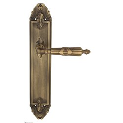 Дверная ручка Venezia "ANNETA" на планке PL90 матовая бронза