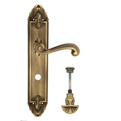 Дверная ручка Venezia "CARNEVALE" WC-4 на планке PL90 матовая бронза
