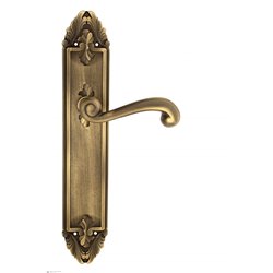 Дверная ручка Venezia "CARNEVALE" на планке PL90 матовая бронза