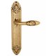 Дверная ручка Venezia "CASANOVA" на планке PL90 французское золото + коричневый