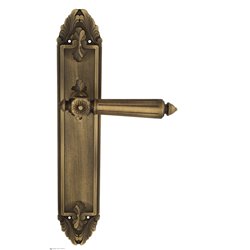 Дверная ручка Venezia "CASTELLO" на планке PL90 матовая бронза