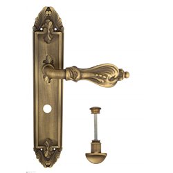 Дверная ручка Venezia "FLORENCE" WC-2 на планке PL90 матовая бронза