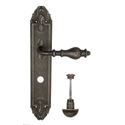 Дверная ручка Venezia "GIFESTION" WC-2 на планке PL90 античное серебро