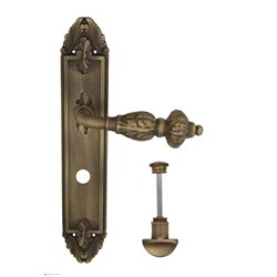 Дверная ручка Venezia "LUCRECIA" WC-2 на планке PL90 матовая бронза