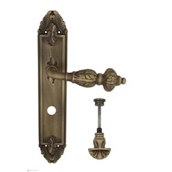 Дверная ручка Venezia "LUCRECIA" WC-4 на планке PL90 матовая бронза