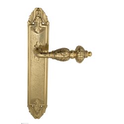 Дверная ручка Venezia "LUCRECIA" на планке PL90 полированная латунь