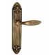 Дверная ручка Venezia "MAGGIORE" на планке PL90 матовая бронза