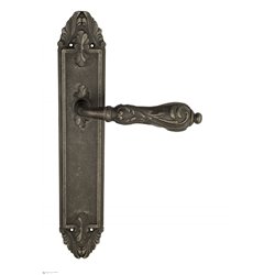 Дверная ручка Venezia "MONTE CRISTO" на планке PL90 античное серебро