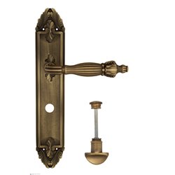 Дверная ручка Venezia "OLIMPO" WC-2 на планке PL90 матовая бронза
