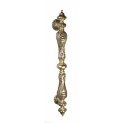 Ручка скоба Venezia "MARGHERITA" 625мм (465мм) французское золото + коричневый