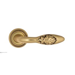 Дверная ручка Venezia "CASANOVA" D3 французское золото + коричневый