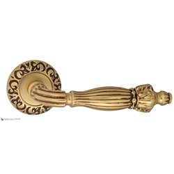 Дверная ручка Venezia "OLIMPO" D4 французское золото + коричневый