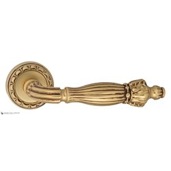 Дверная ручка Venezia "OLIMPO" D2 французское золото + коричневый