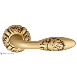 Дверная ручка Venezia "CASANOVA" D5 французское золото + коричневый