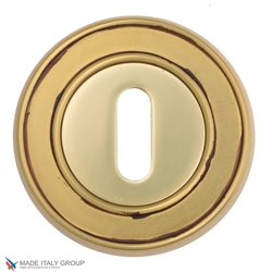 Накладка дверная под ключ буратино Venezia KEY-1 D6 французcкое золото + коричневый
