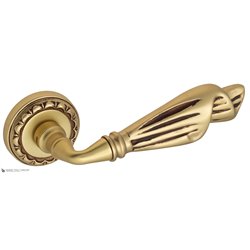Дверная ручка Venezia "OPERA" D2 французское золото + коричневый