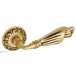 Дверная ручка Venezia "OPERA" D4 французское золото + коричневый
