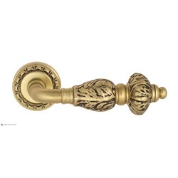 Дверная ручка Venezia "LUCRECIA" D2 французское золото + коричневый