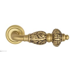 Дверная ручка Venezia "LUCRECIA" D1 французское золото + коричневый