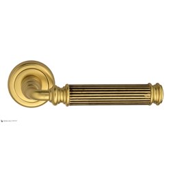 Дверная ручка Venezia "MOSCA" D1 французское золото + коричневый