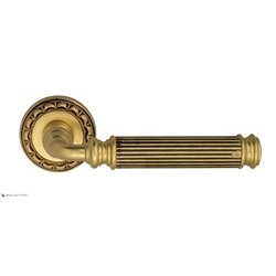 Дверная ручка Venezia "MOSCA" D2 французское золото + коричневый
