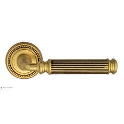 Дверная ручка Venezia "MOSCA" D3 французское золото + коричневый