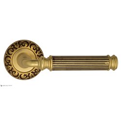 Дверная ручка Venezia "MOSCA" D4 французское золото + коричневый