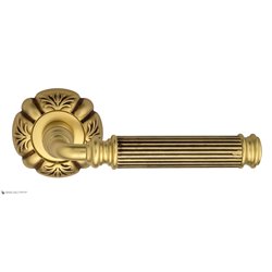 Дверная ручка Venezia "MOSCA" D5 французское золото + коричневый
