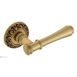 Дверная ручка Venezia "CALLISTO" D4 французcкое золото + коричневый