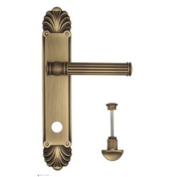 Дверная ручка Venezia "IMPERO" WC-2 на планке PL87 матовая бронза