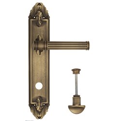 Дверная ручка Venezia "IMPERO" WC-2 на планке PL90 матовая бронза