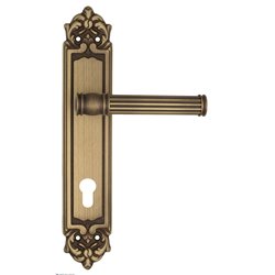 Дверная ручка Venezia "IMPERO" CYL на планке PL96 матовая бронза
