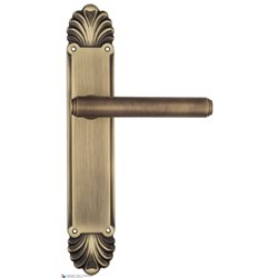 Дверная ручка Venezia "EXA" на планке PL87 матовая бронза
