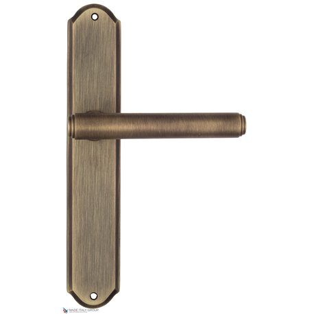 Дверная ручка Venezia "EXA" на планке PL02 матовая бронза