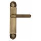 Дверная ручка Venezia "EXA ZIG" на планке PL87 матовая бронза