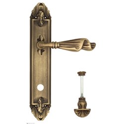 Дверная ручка Venezia "OPERA" WC-4 на планке PL90 матовая бронза