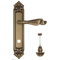 Дверная ручка Venezia "OPERA" WC-4 на планке PL96 матовая бронза