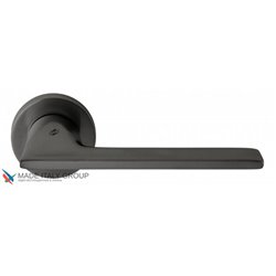 Дверная ручка на круглом основании COLOMBO Alato JP11RSB-GM матовый графит