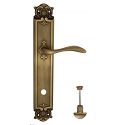 Дверная ручка Venezia "ALESSANDRA" WC-2 на планке PL97 матовая бронза