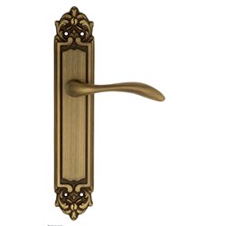 Дверная ручка Venezia "ALESSANDRA" на планке PL96 матовая бронза