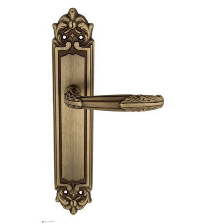 Дверная ручка Venezia "ANGELINA" на планке PL96 матовая бронза
