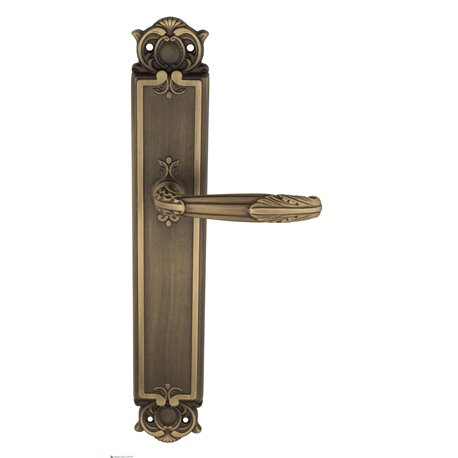 Дверная ручка Venezia "ANGELINA" на планке PL97 матовая бронза